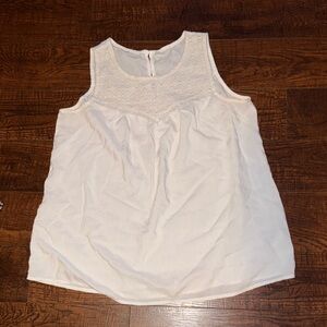Old Navy White Sleeveless Blouse